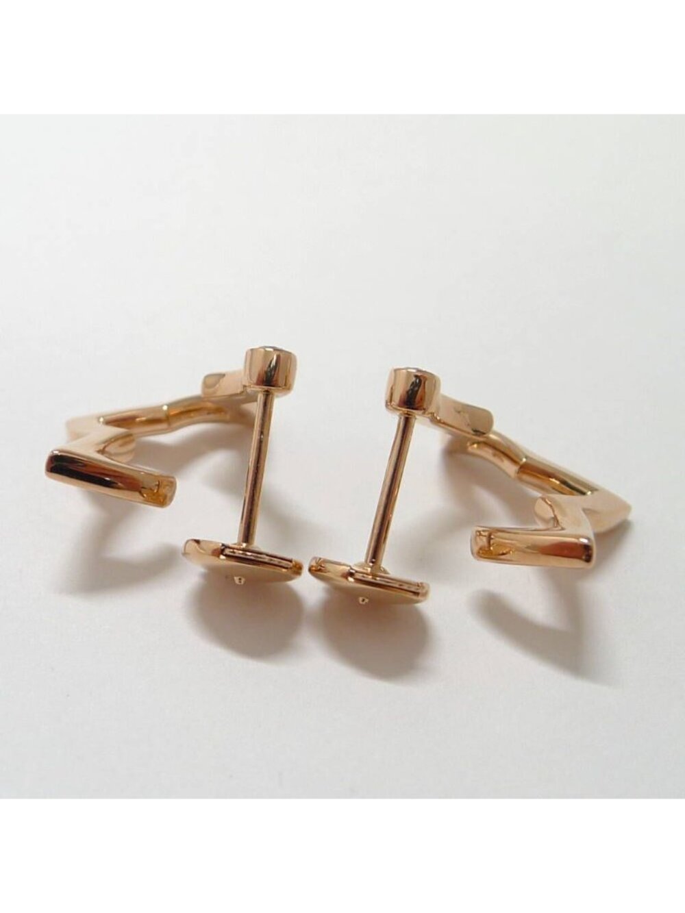 Louis Vuitton Earrings Hoop Ombre Blossom 18k Pink Gold Diamond - Picture 6 of 7